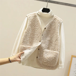Ladrina | Gilet sans manches en laine d'agneau