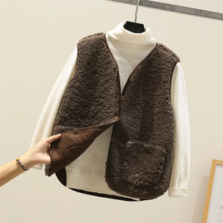 Ladrina | Gilet sans manches en laine d'agneau
