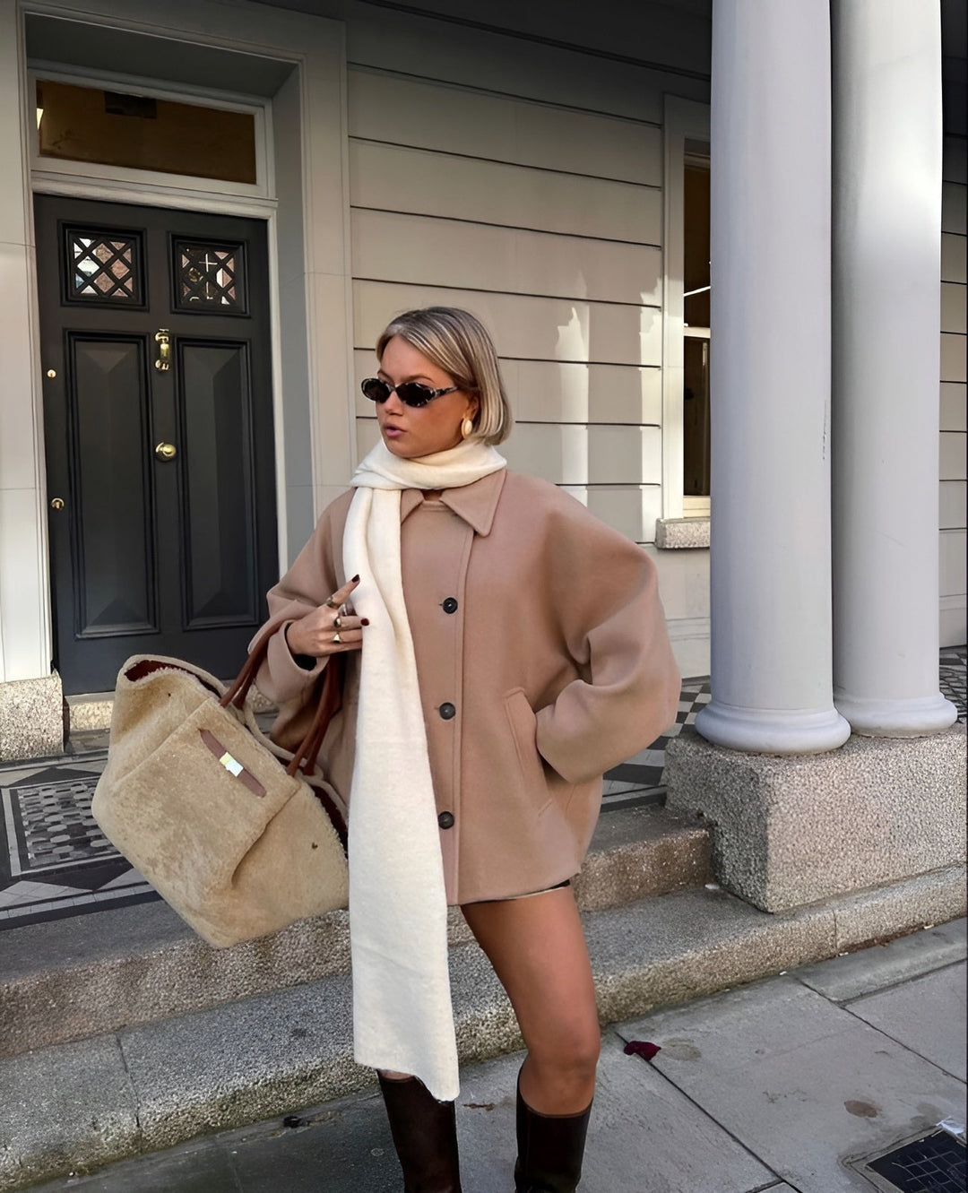 Irene | Manteau Vintage-Oversize avec Poches