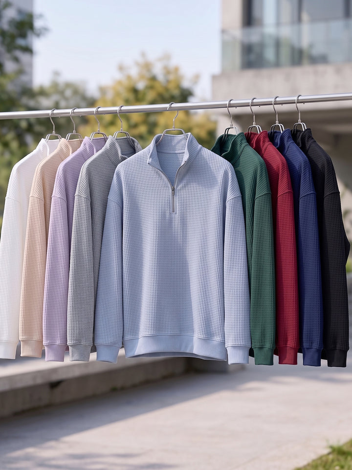 Raphaël™ | Pull Élégant à Col Zippé
