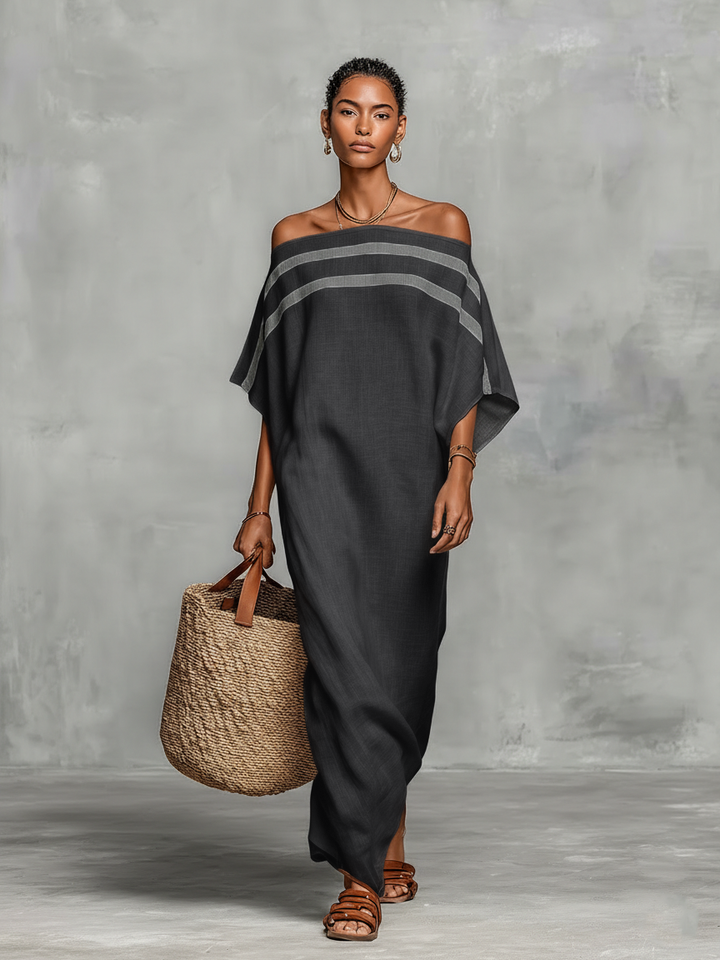 Robe Maxi en Lin Minimaliste