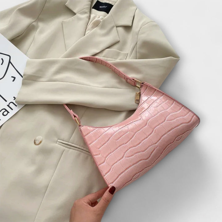 Olivia - Sac à main en cuir brillant
