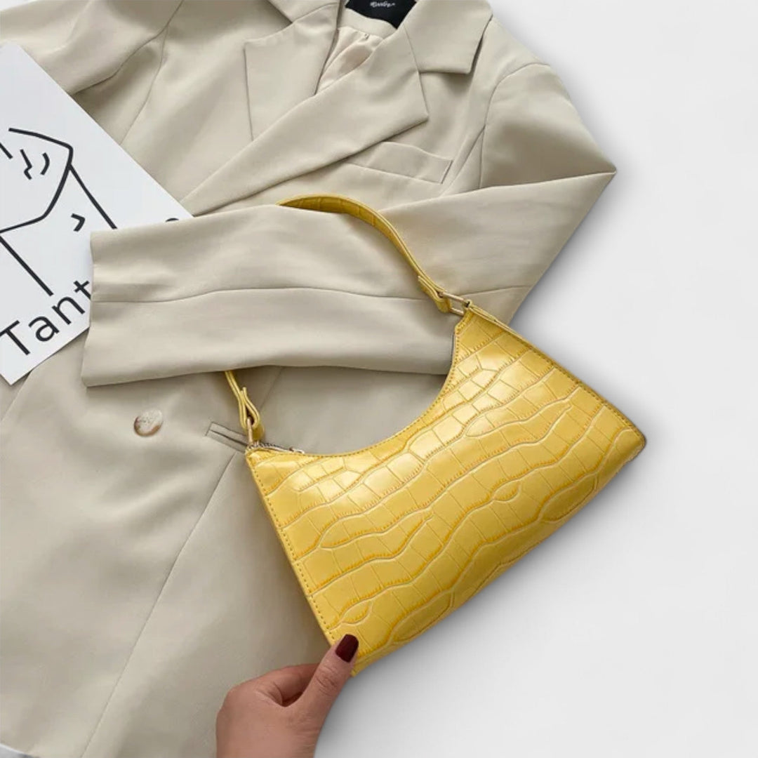 Olivia - Sac à main en cuir brillant