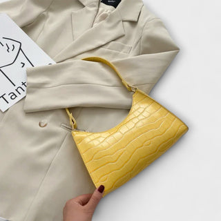 Olivia - Sac à main en cuir brillant