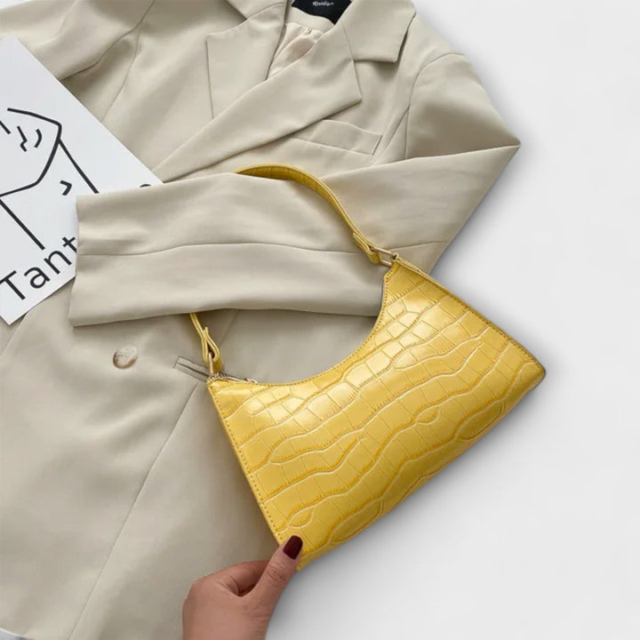 Olivia - Sac à main en cuir brillant