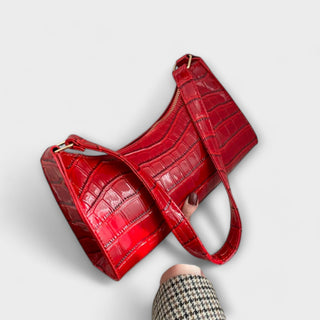 Olivia - Sac à main en cuir brillant