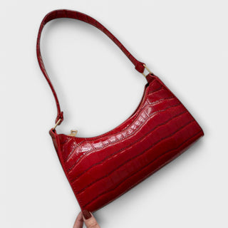 Olivia - Sac à main en cuir brillant