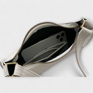 Olivia - Sac à main en cuir brillant