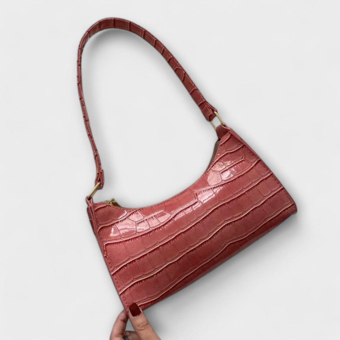 Olivia - Sac à main en cuir brillant