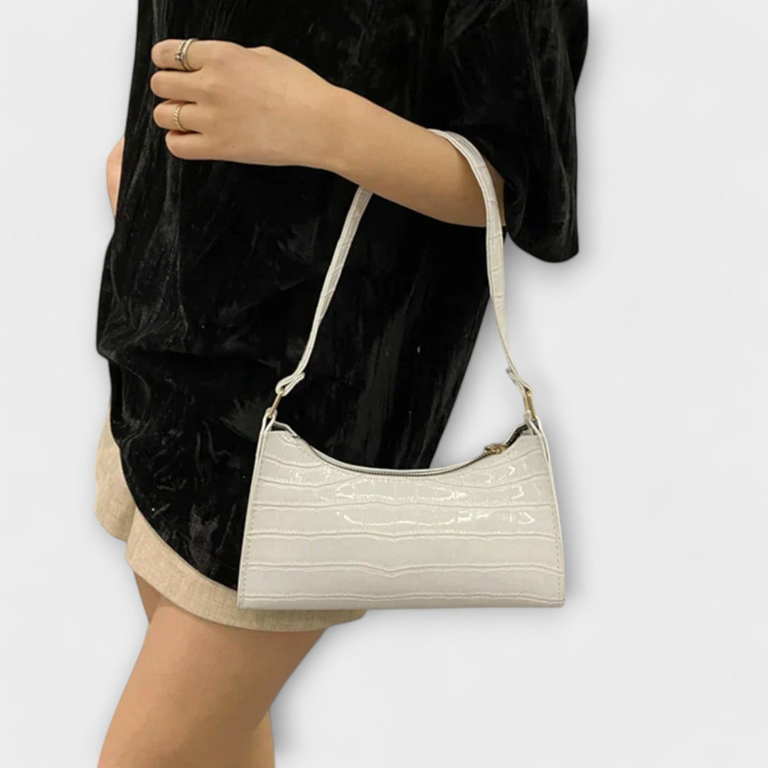 Olivia - Sac à main en cuir brillant