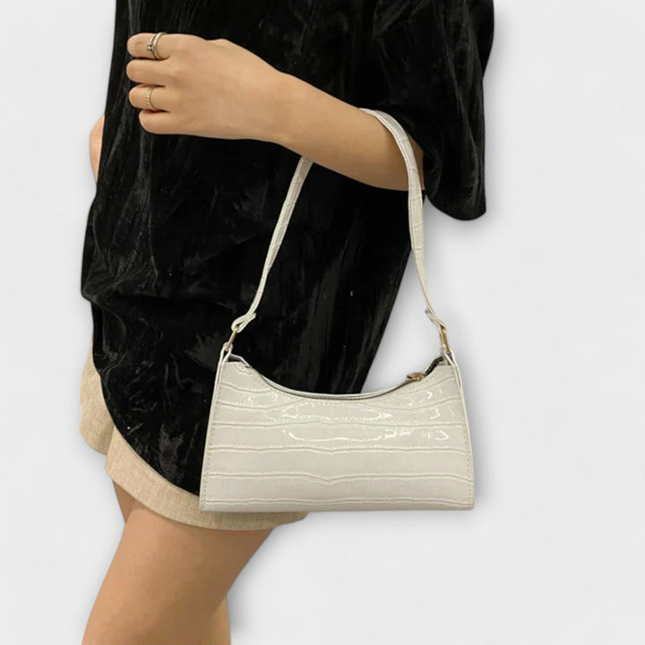 Olivia - Sac à main en cuir brillant
