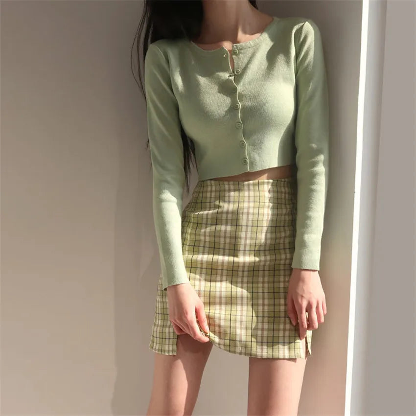 Erika | Pull Crop-Top avec Boutons