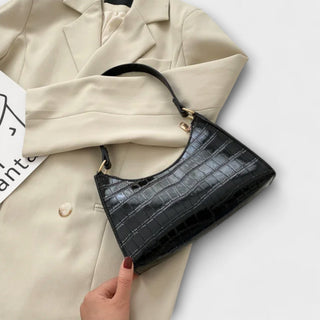 Olivia - Sac à main en cuir brillant