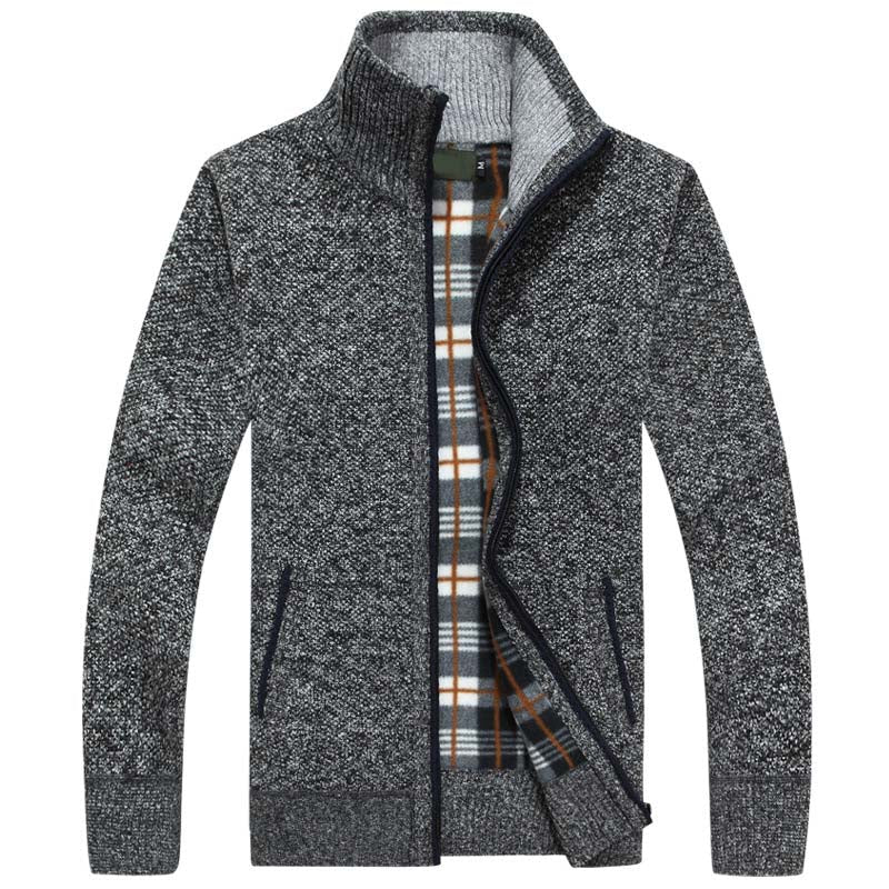 Kurt | Veste en tricot pour hommes avec fermeture éclair