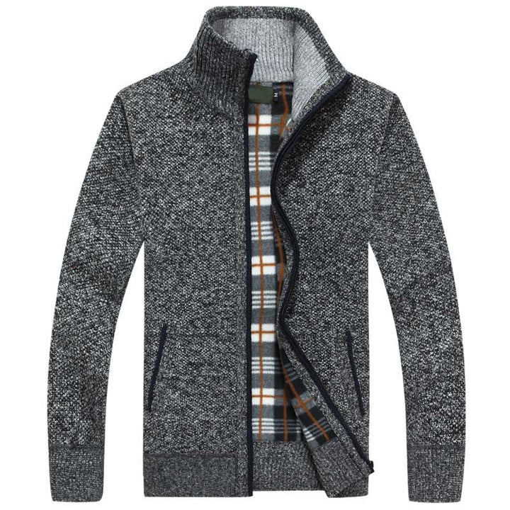 Kurt | Veste en tricot pour hommes avec fermeture éclair