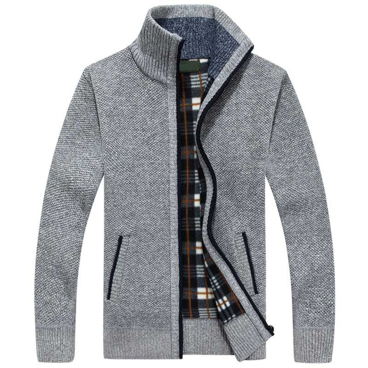 Kurt | Veste en tricot pour hommes avec fermeture éclair