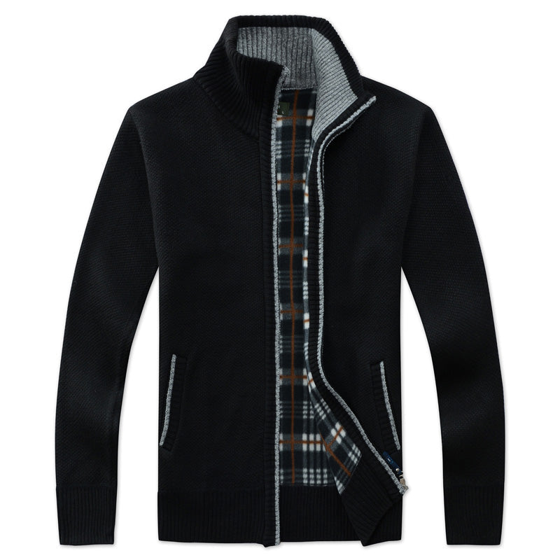 Kurt | Veste en tricot pour hommes avec fermeture éclair