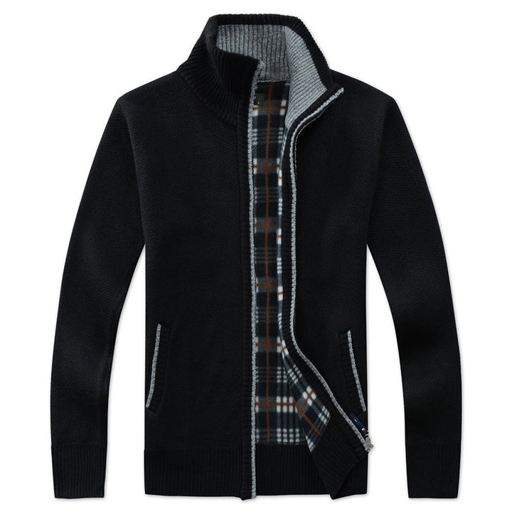Kurt | Veste en tricot pour hommes avec fermeture éclair