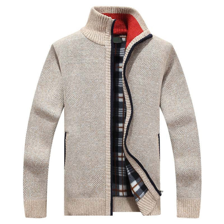 Kurt | Veste en tricot pour hommes avec fermeture éclair