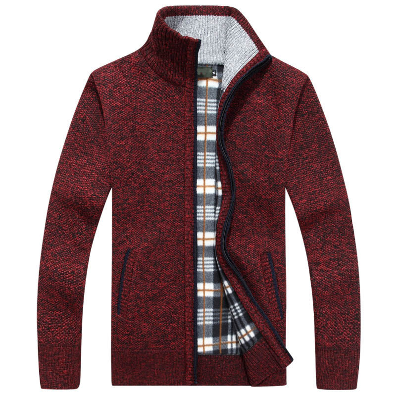 Kurt | Veste en tricot pour hommes avec fermeture éclair