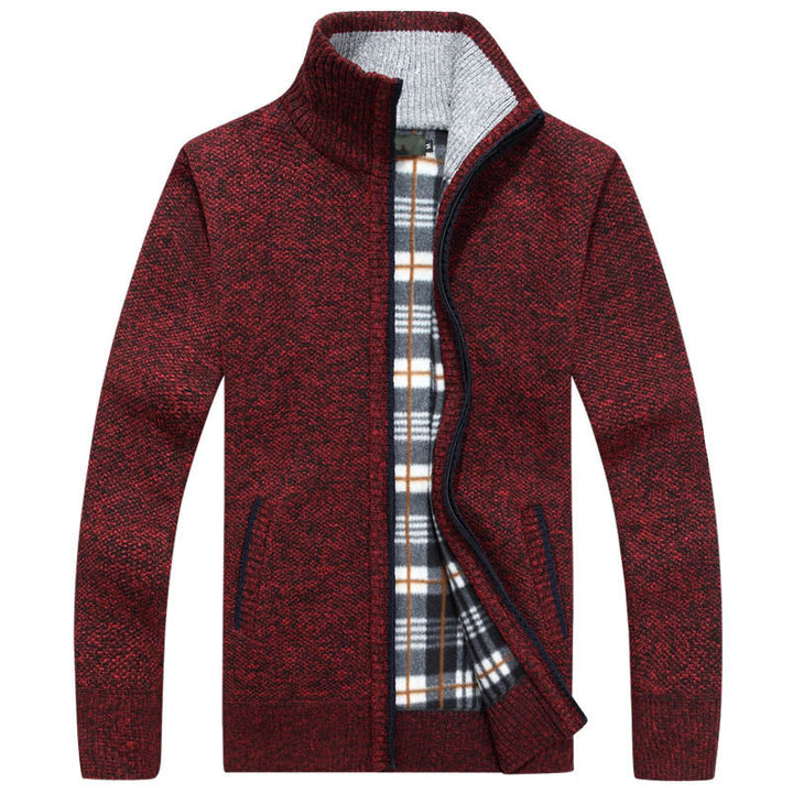 Kurt | Veste en tricot pour hommes avec fermeture éclair
