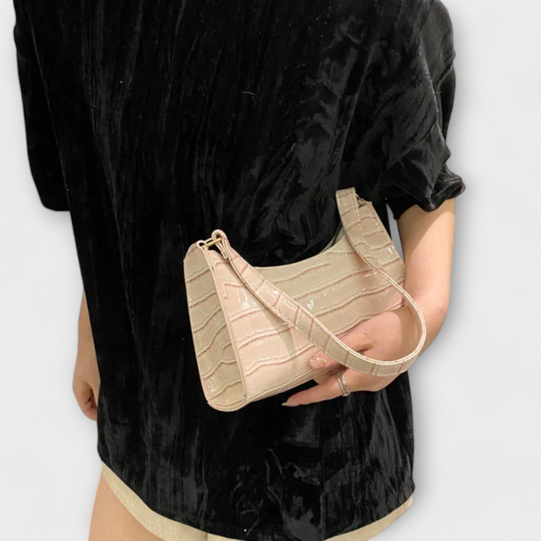 Olivia - Sac à main en cuir brillant