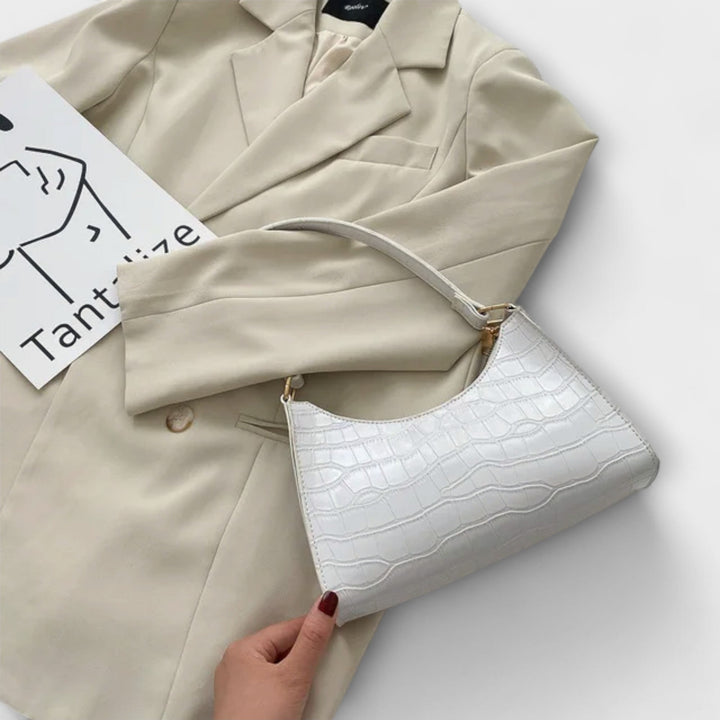 Olivia - Sac à main en cuir brillant