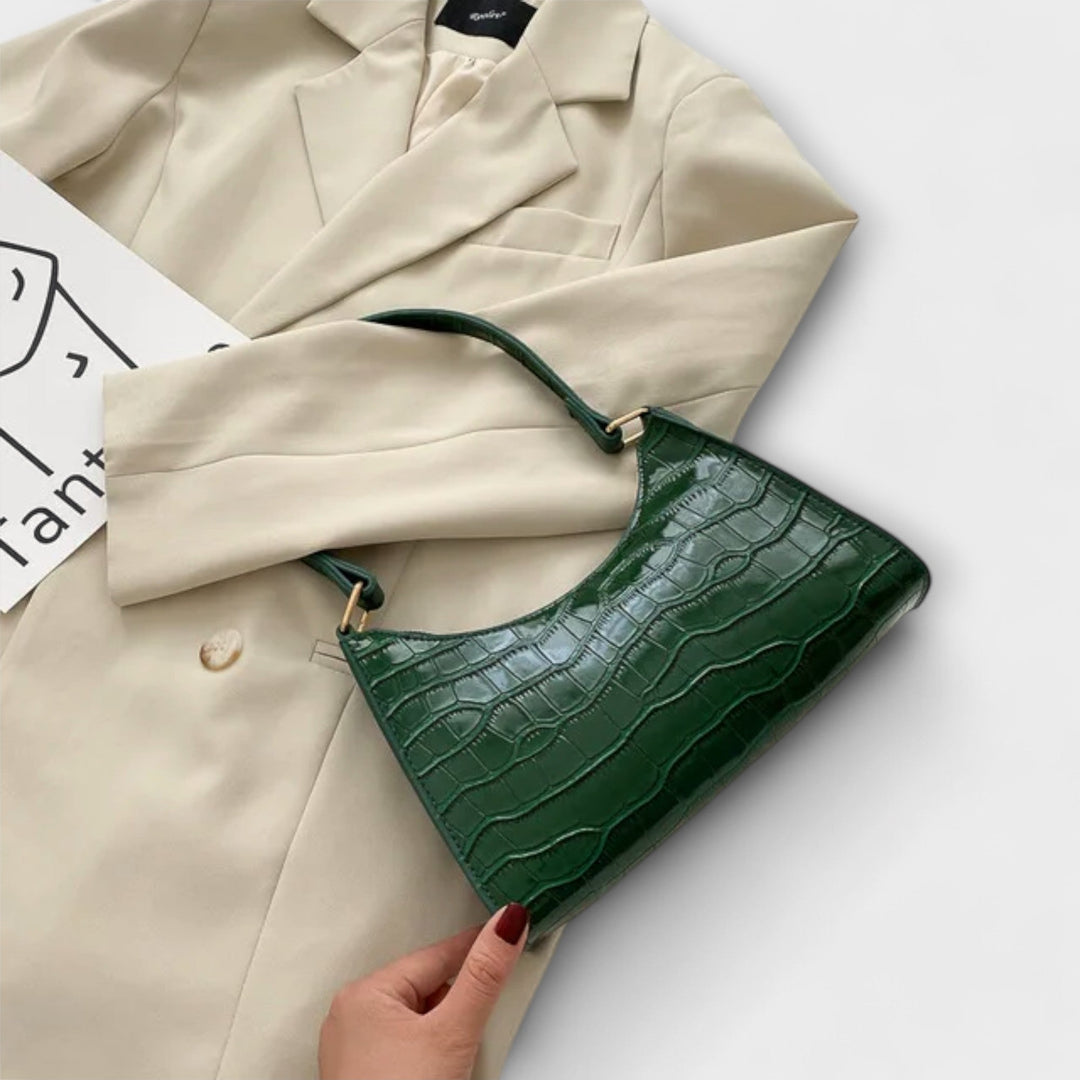 Olivia - Sac à main en cuir brillant