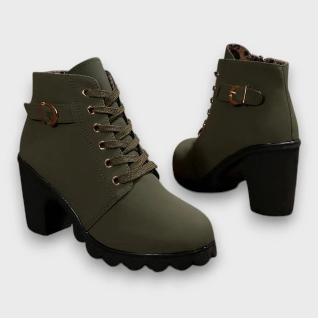 Lorena™| Bottines en cuir synthétique | Édition Premium