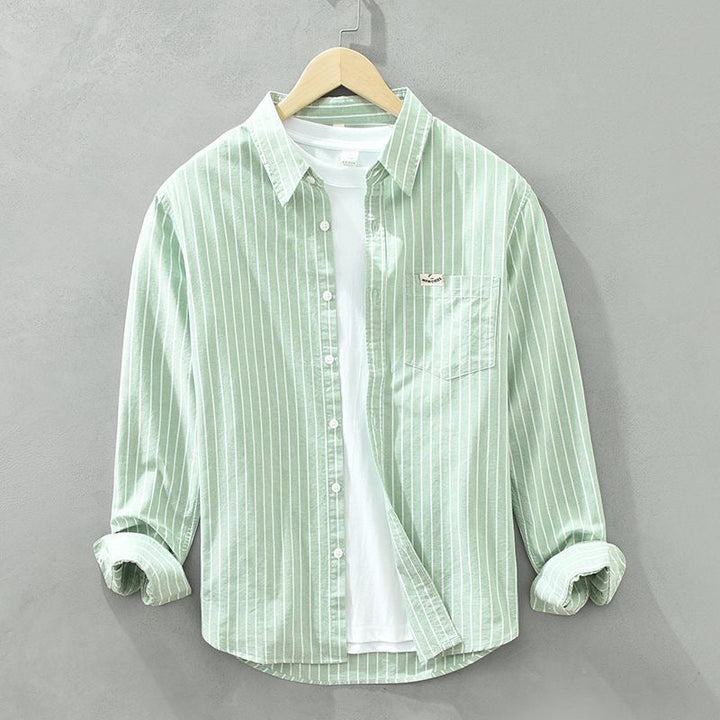 Tobias | Chemise décontractée à manches longues rayée