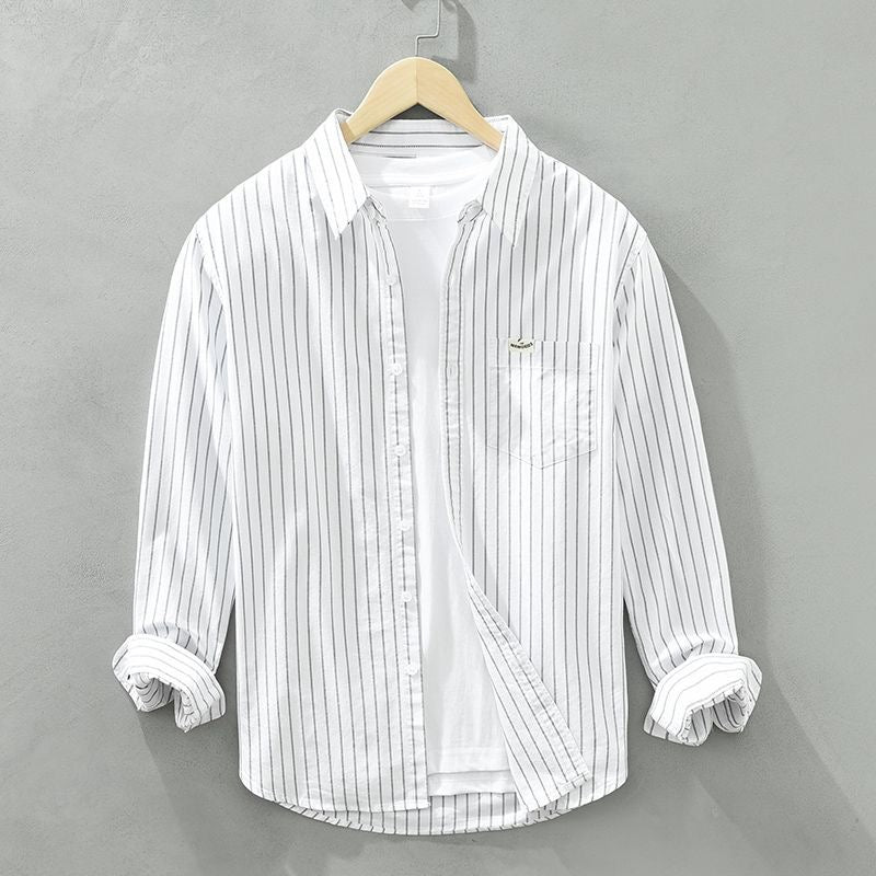 Tobias | Chemise décontractée à manches longues rayée