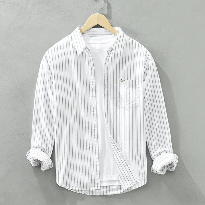 Tobias | Chemise décontractée à manches longues rayée