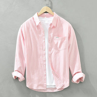 Tobias | Chemise décontractée à manches longues rayée
