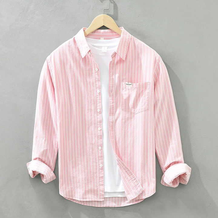 Tobias | Chemise décontractée à manches longues rayée