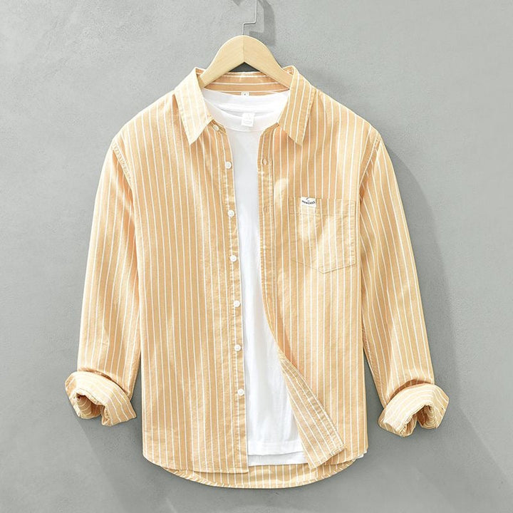 Tobias | Chemise décontractée à manches longues rayée