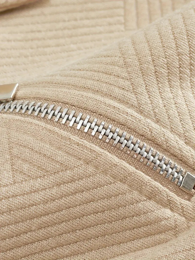 Alvarez | Chemise polo à manches longues avec demi-fermeture éclair
