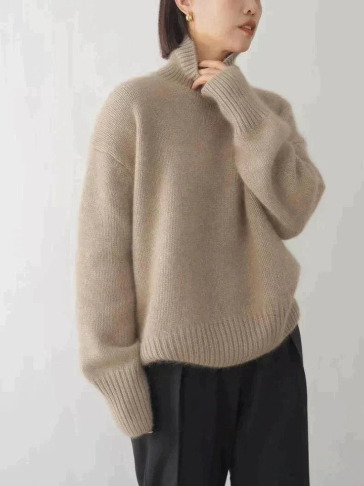 Lea | Pull en tricot avec col roulé