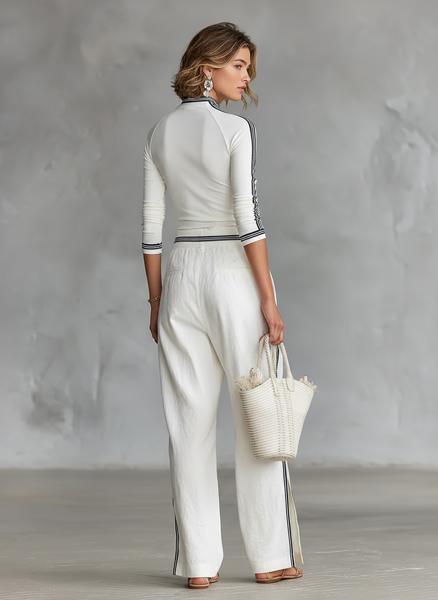 Ensemble de Sport Pantalon Large avec Cordon