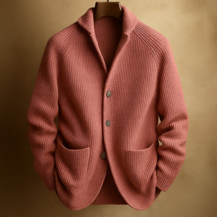 SILVORO | GILET EN LAINE CÔTELÉE POUR HOMMES