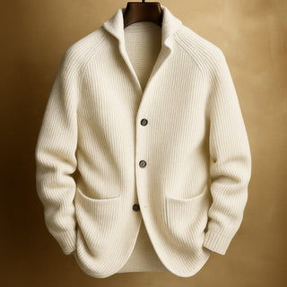 SILVORO | GILET EN LAINE CÔTELÉE POUR HOMMES