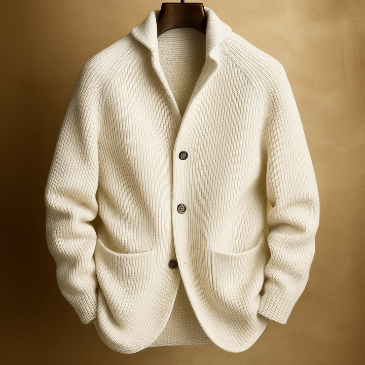 SILVORO | GILET EN LAINE CÔTELÉE POUR HOMMES