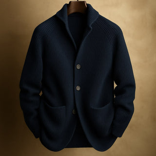 SILVORO | GILET EN LAINE CÔTELÉE POUR HOMMES
