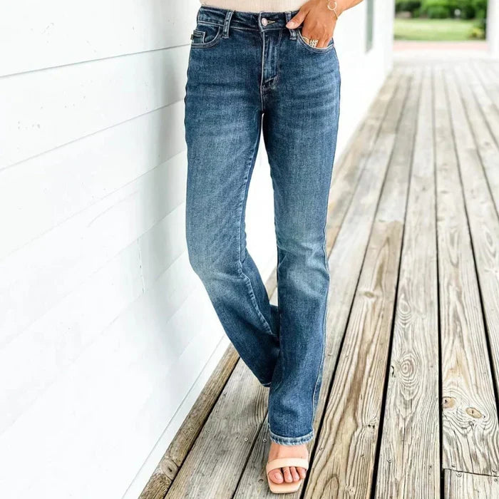 Roswitha | Jean droit taille haute