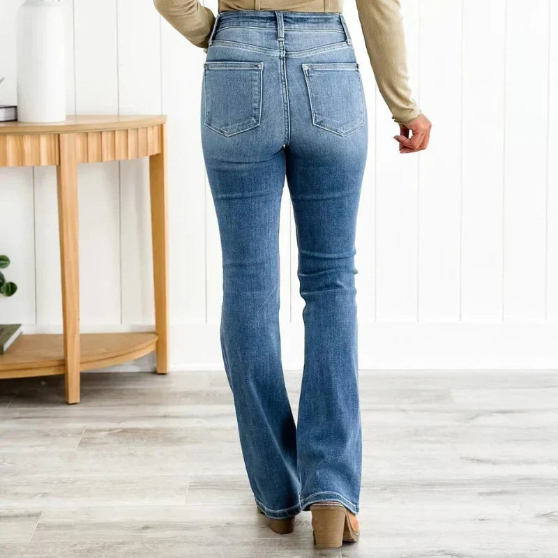 Roswitha | Jean droit taille haute