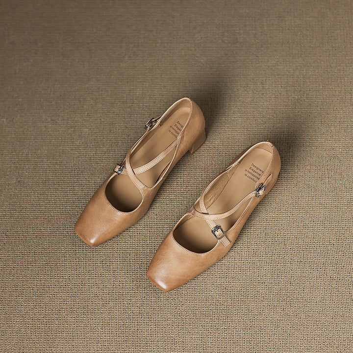 Marvane Cuir Talons Kitten