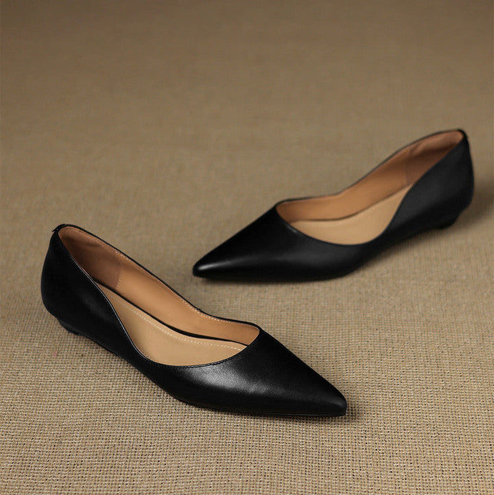 Arla Ballerines en Cuir Véritable