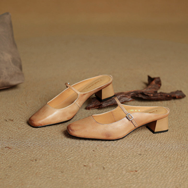 Meyra Pantoletten en cuir