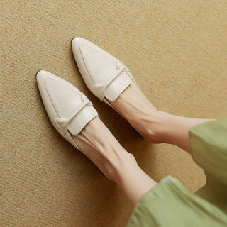 Mules en cuir pointues Marloe