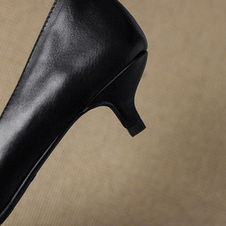 Orlisse Cuir Talons Kitten
