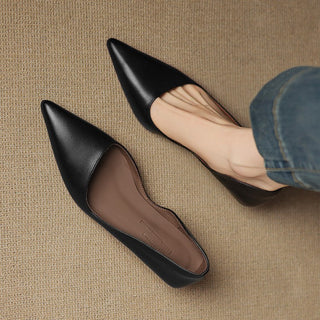 Orlisse Cuir Talons Kitten